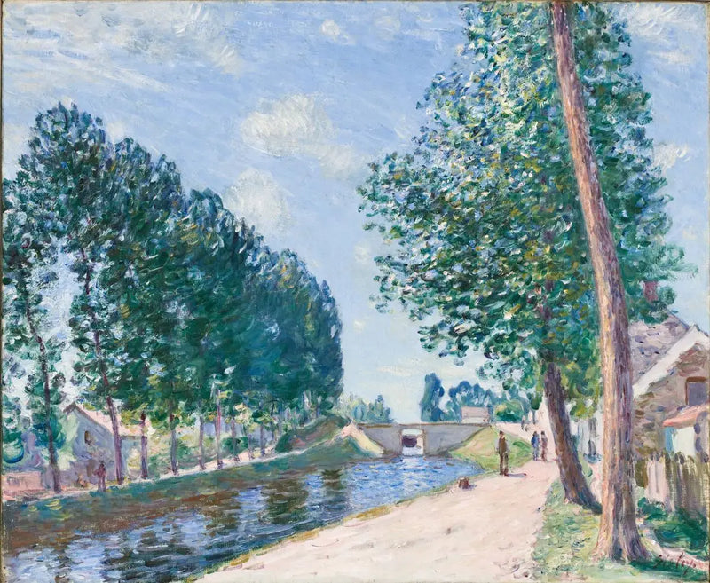 O canal do Loing em Moret - Alfred Sisley