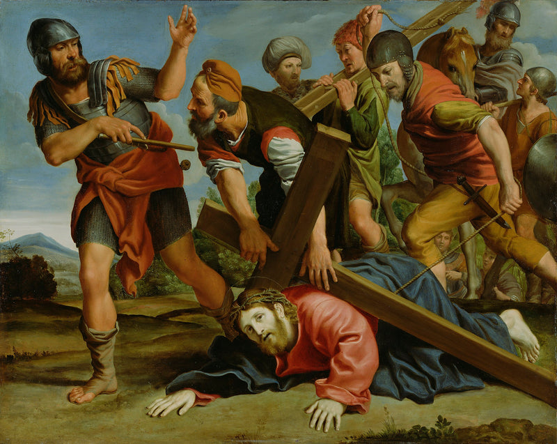 O caminho do Calvário - Domenichino