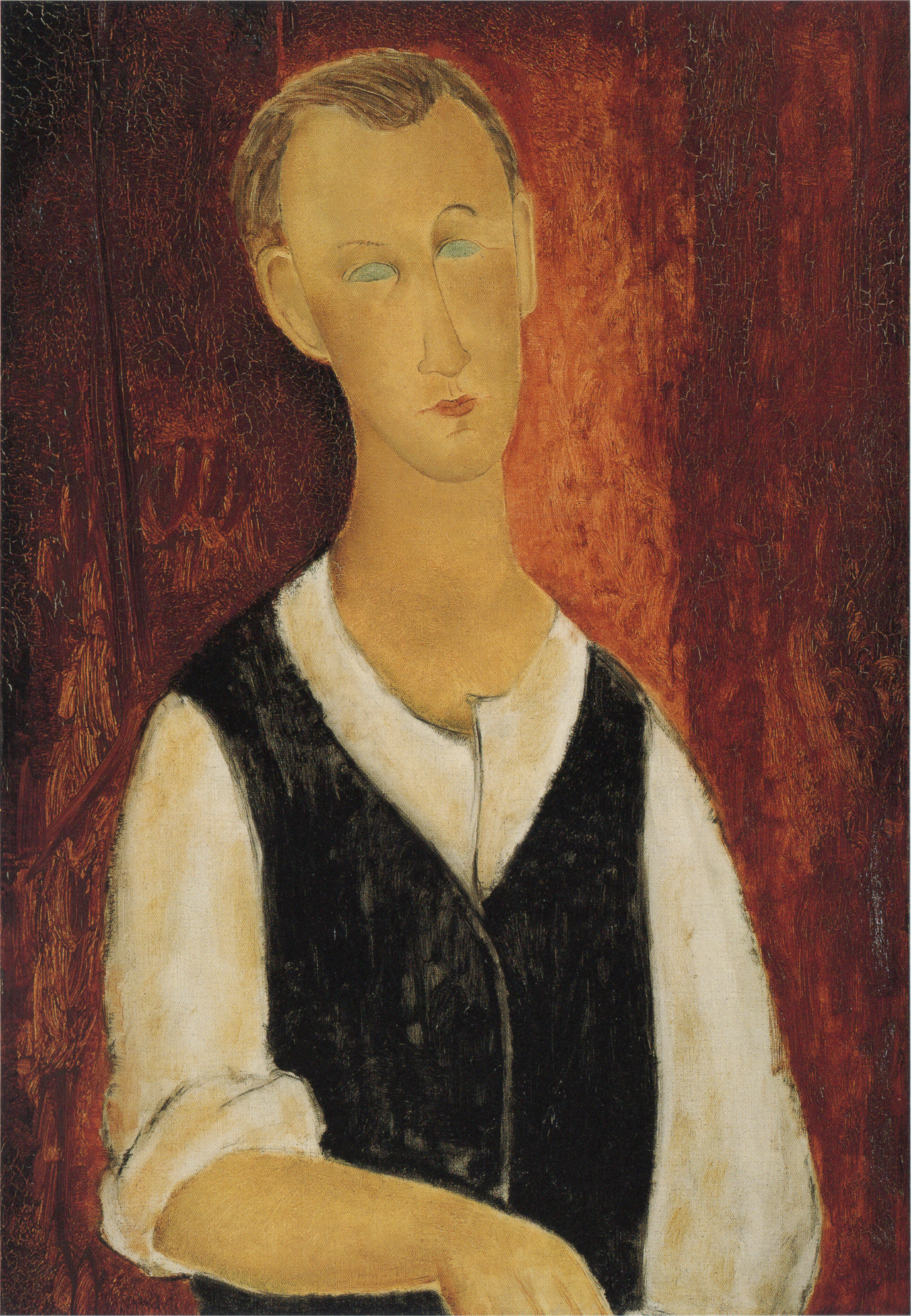 Reproduction du tableau « Le jeune paysan - Amedeo Modigliani » par Alpha Reproduction en peinture à l’huile
