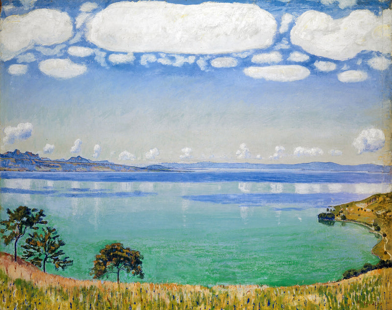 O lago de Genebra a partir de Chexbres - Ferdinand Hodler