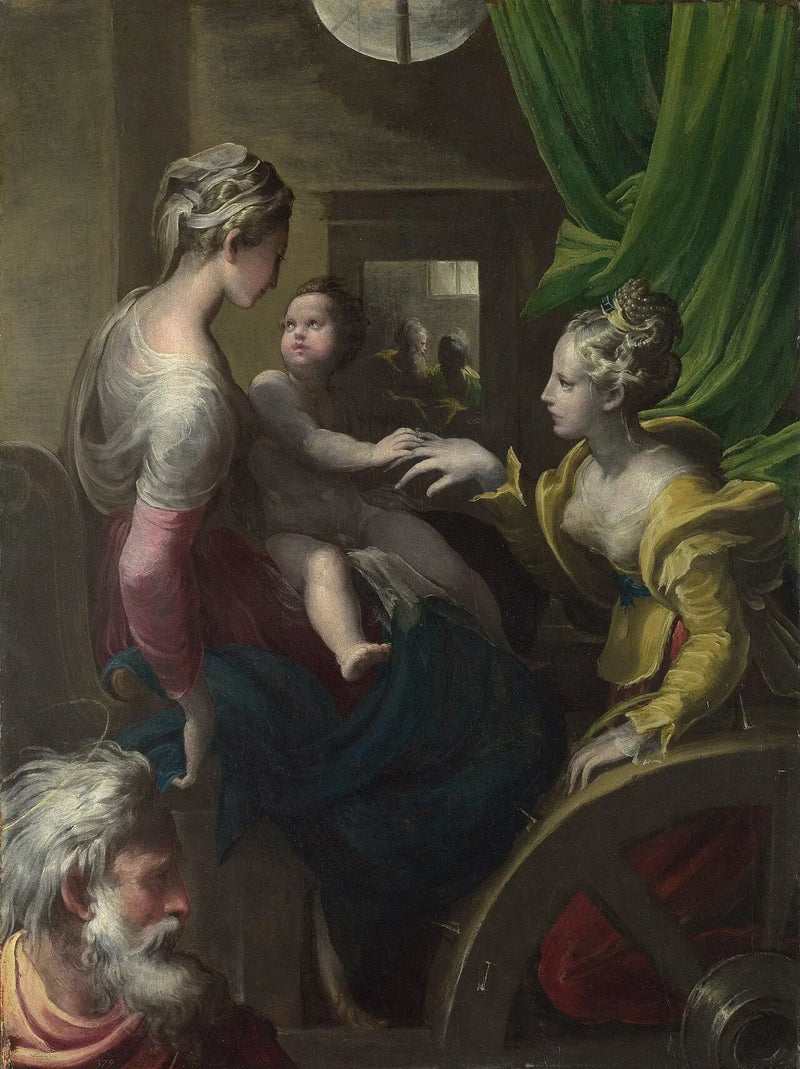 O casamento místico de Santa Catarina - Parmigianino