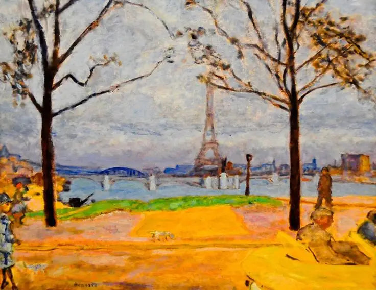 A ponte de Grenelle e a torre Eiffel - Pierre Bonnard