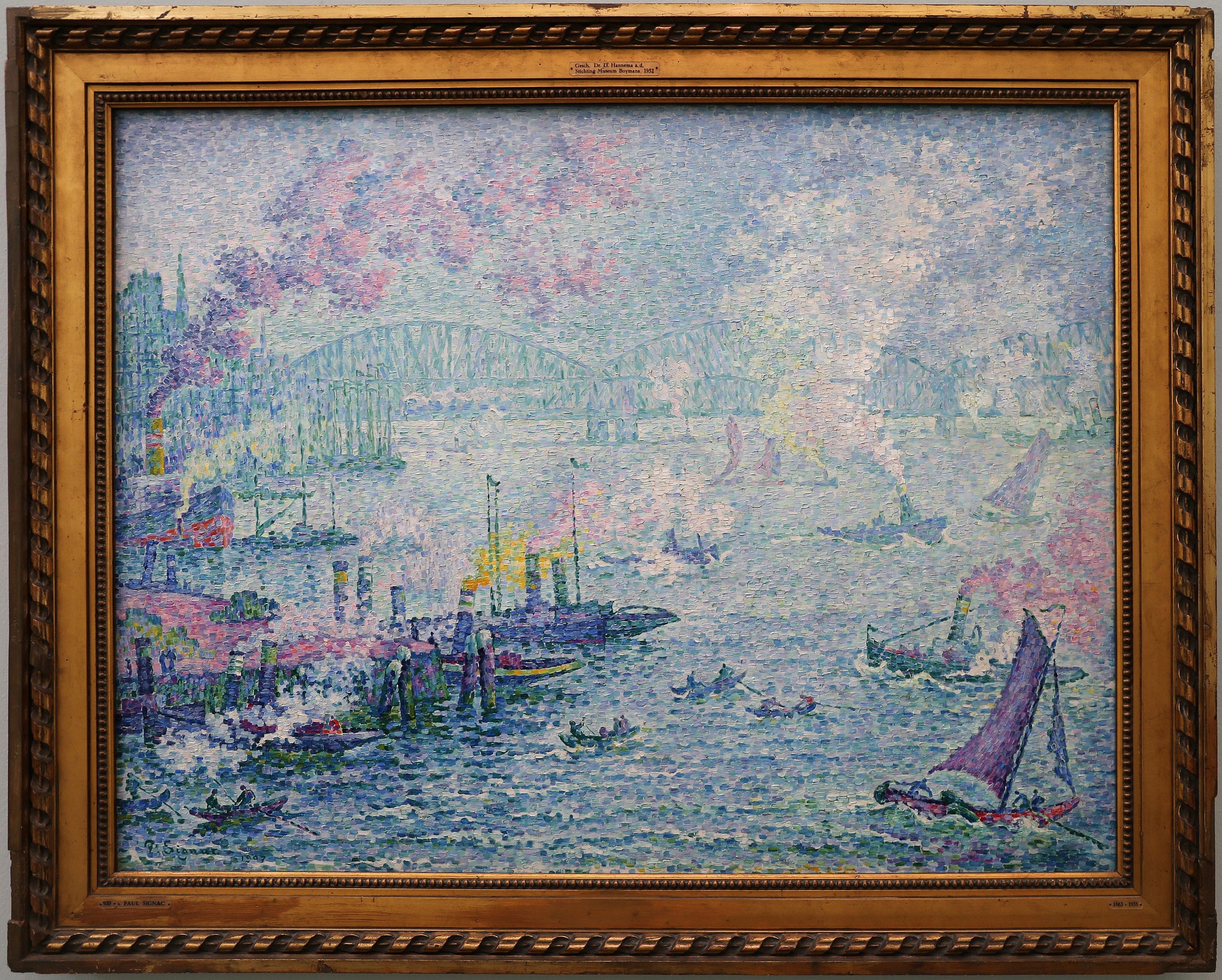 O porto de Roterdã - Paul Signac