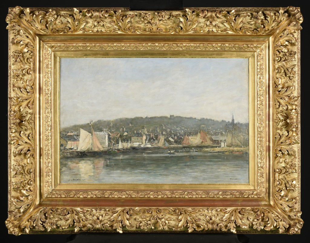 O porto de Trouville pela manhã - Eugène Boudin