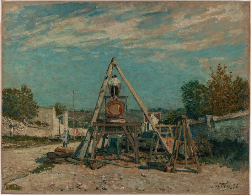 Os Serradores de Longo - Alfred Sisley