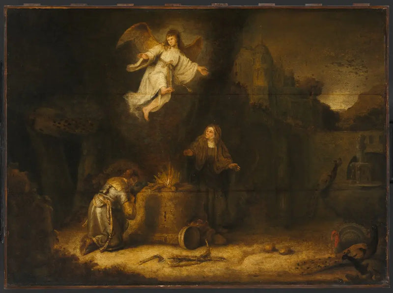 O sacrifício de Manoá - Rembrandt