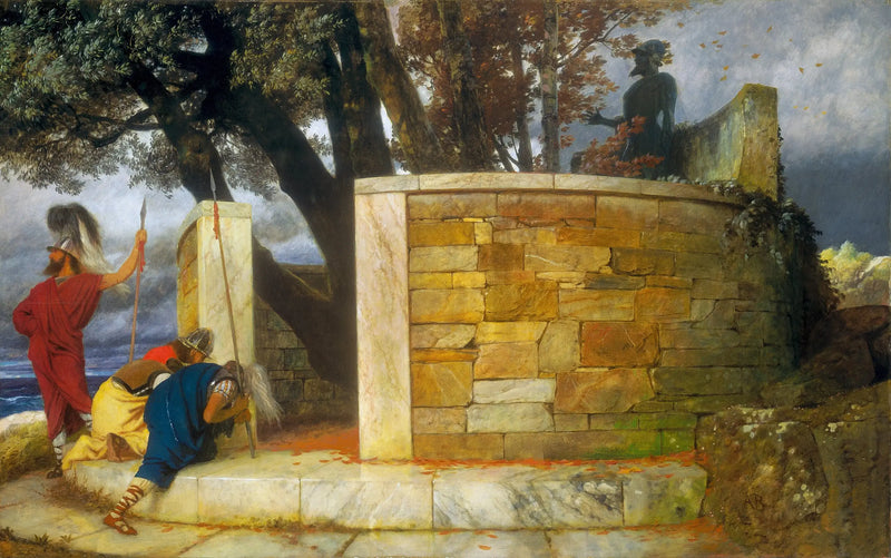 O santuário de Hércules - Arnold Böcklin