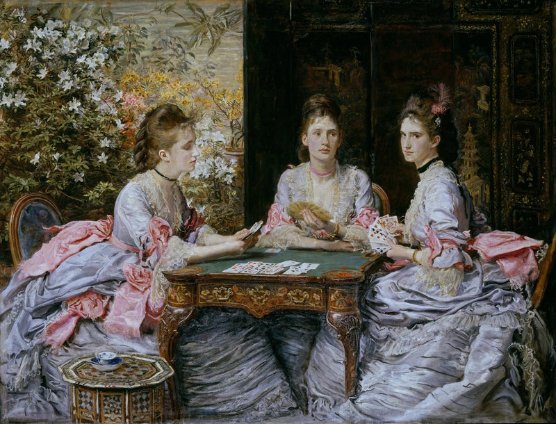 Os corações são trunfos - John Everett Millais