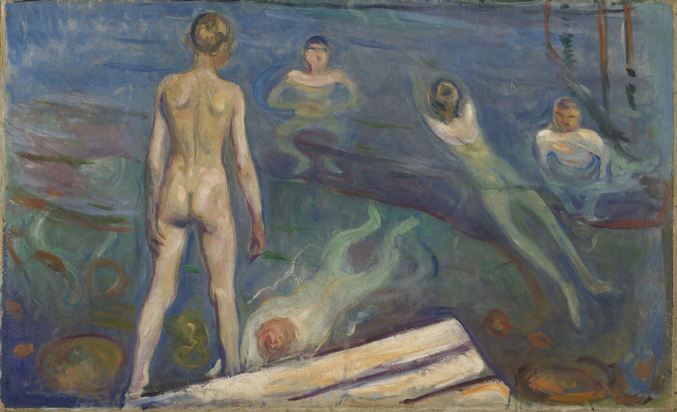 Os meninos se banhando - Edvard Munch