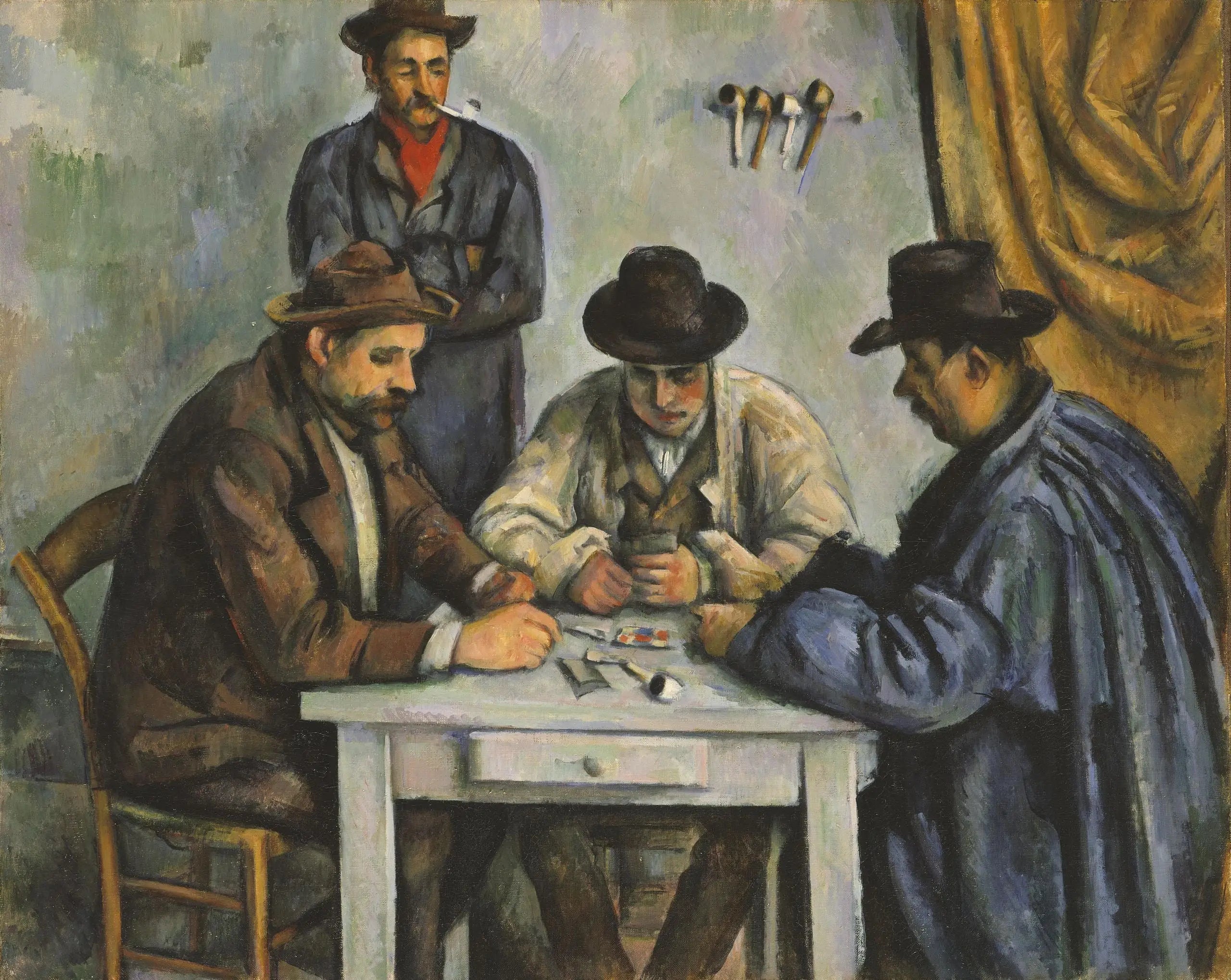 Reproduction du tableau « Les joueurs de cartes - Paul Cézanne » par Alpha Reproduction en peinture à l’huile