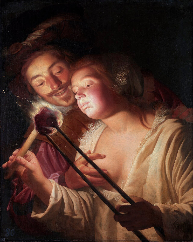 O soldado e a menina - Gerrit van Honthorst