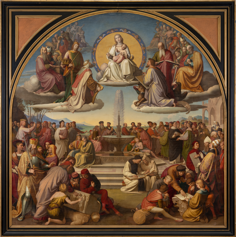 O triunfo da religião nas artes - Johann Friedrich Overbeck
