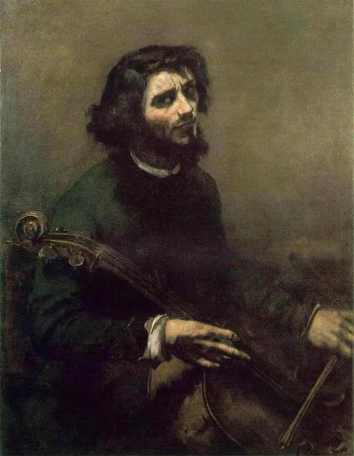 O violoncelista - Gustave Courbet