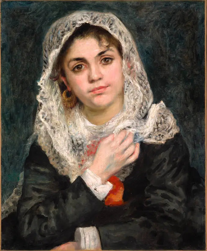 Lise em um Xale Branco - Pierre-Auguste Renoir