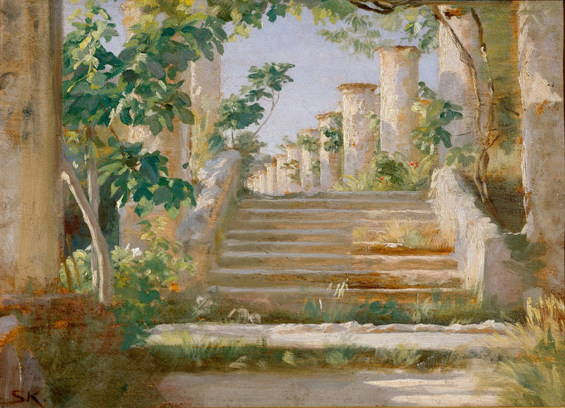 Loggia em Ravello - Peder Severin Krøyer