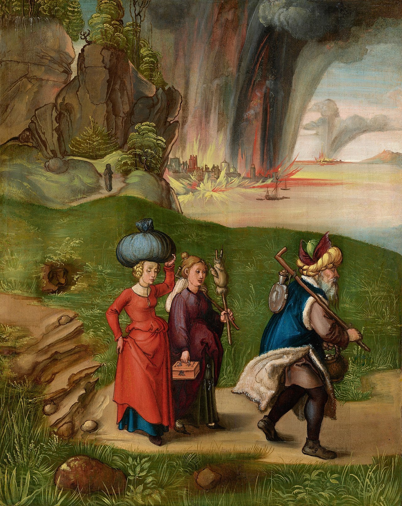Lot e suas filhas [revers] - Albrecht Dürer
