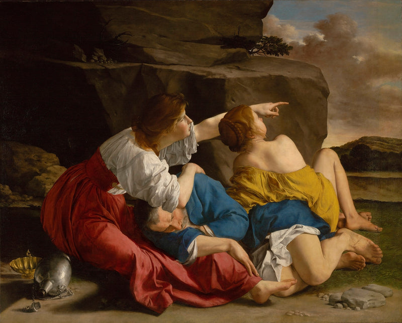 Loth e suas filhas - Orazio Gentileschi