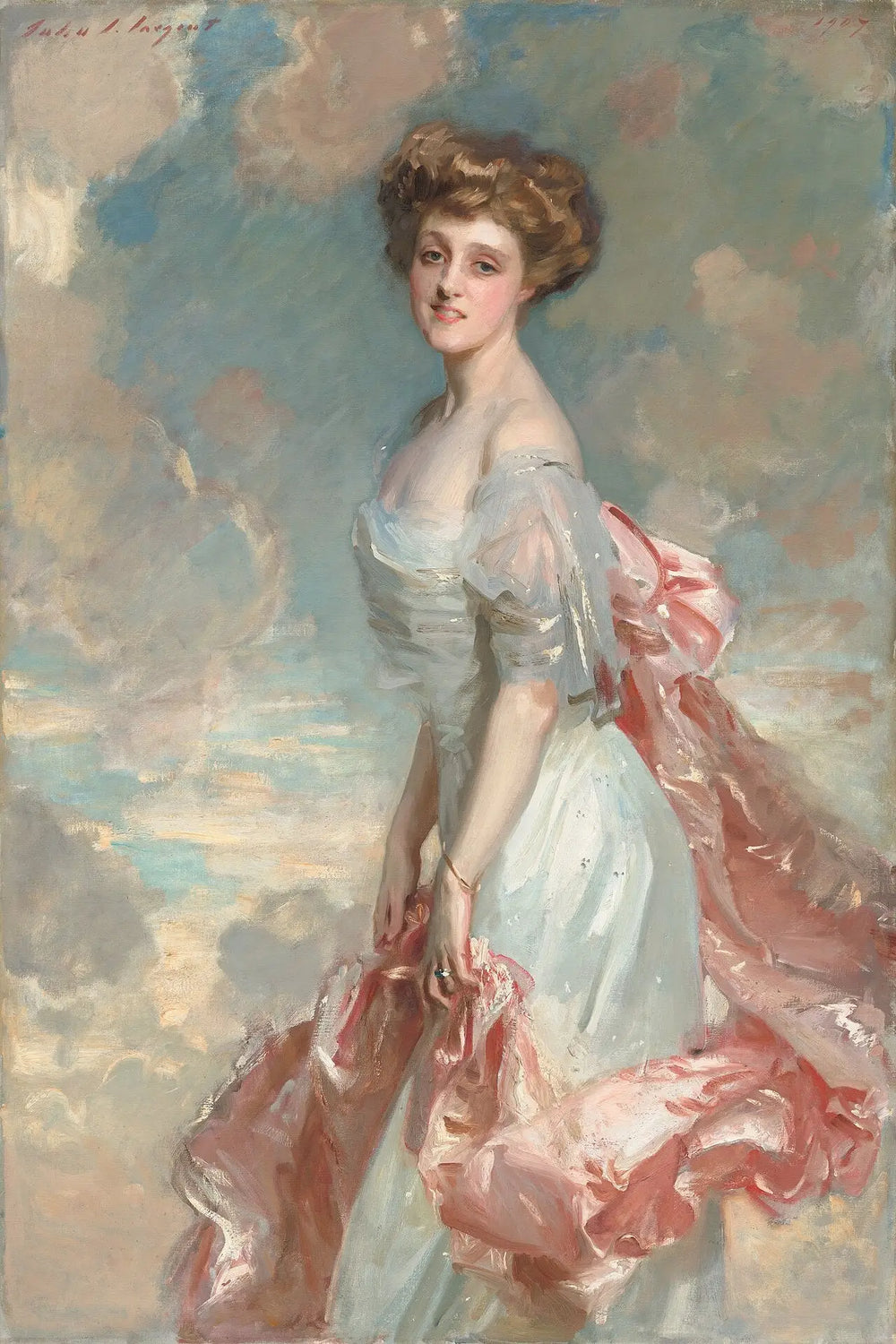 Reproduction du tableau « Mademoiselle Mathilde Townsend - John Singer Sargent » par Alpha Reproduction en peinture à l’huile