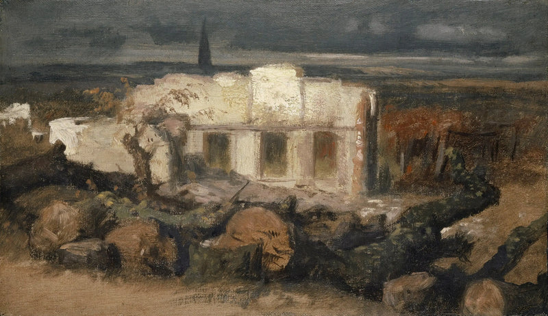 Casa destruída em Kehl - Arnold Böcklin