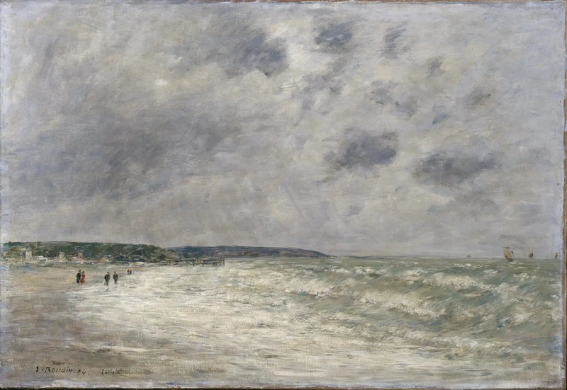 Maré alta em Deauville - Eugène Boudin
