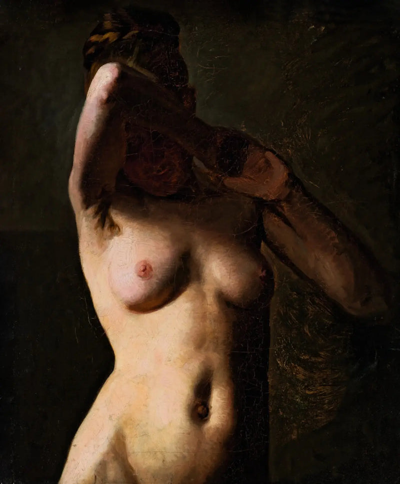 Modelo feminino. Meia-figura - Peder Severin Krøyer