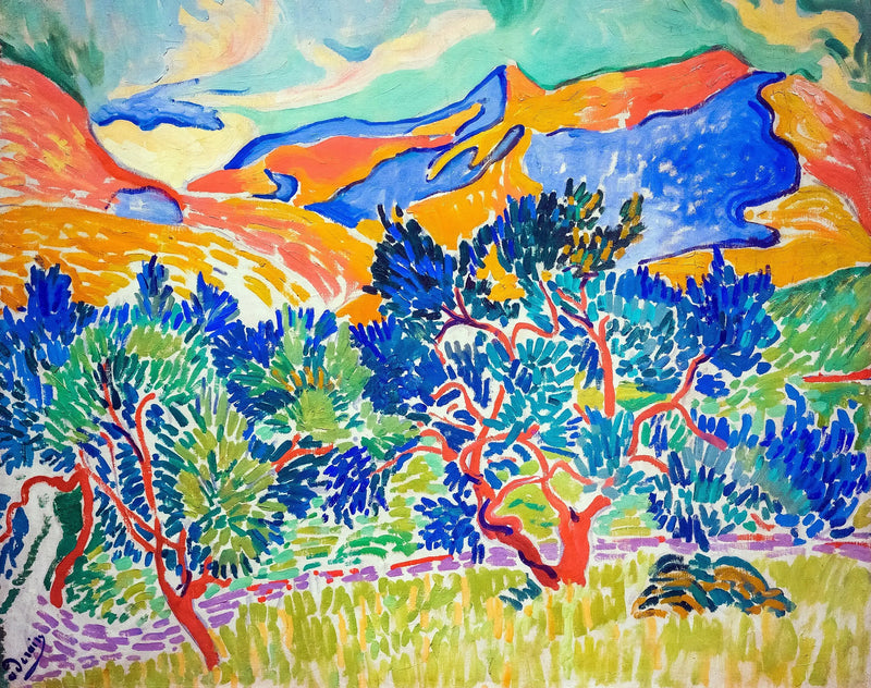 Montanhas em Collioure - André Derain