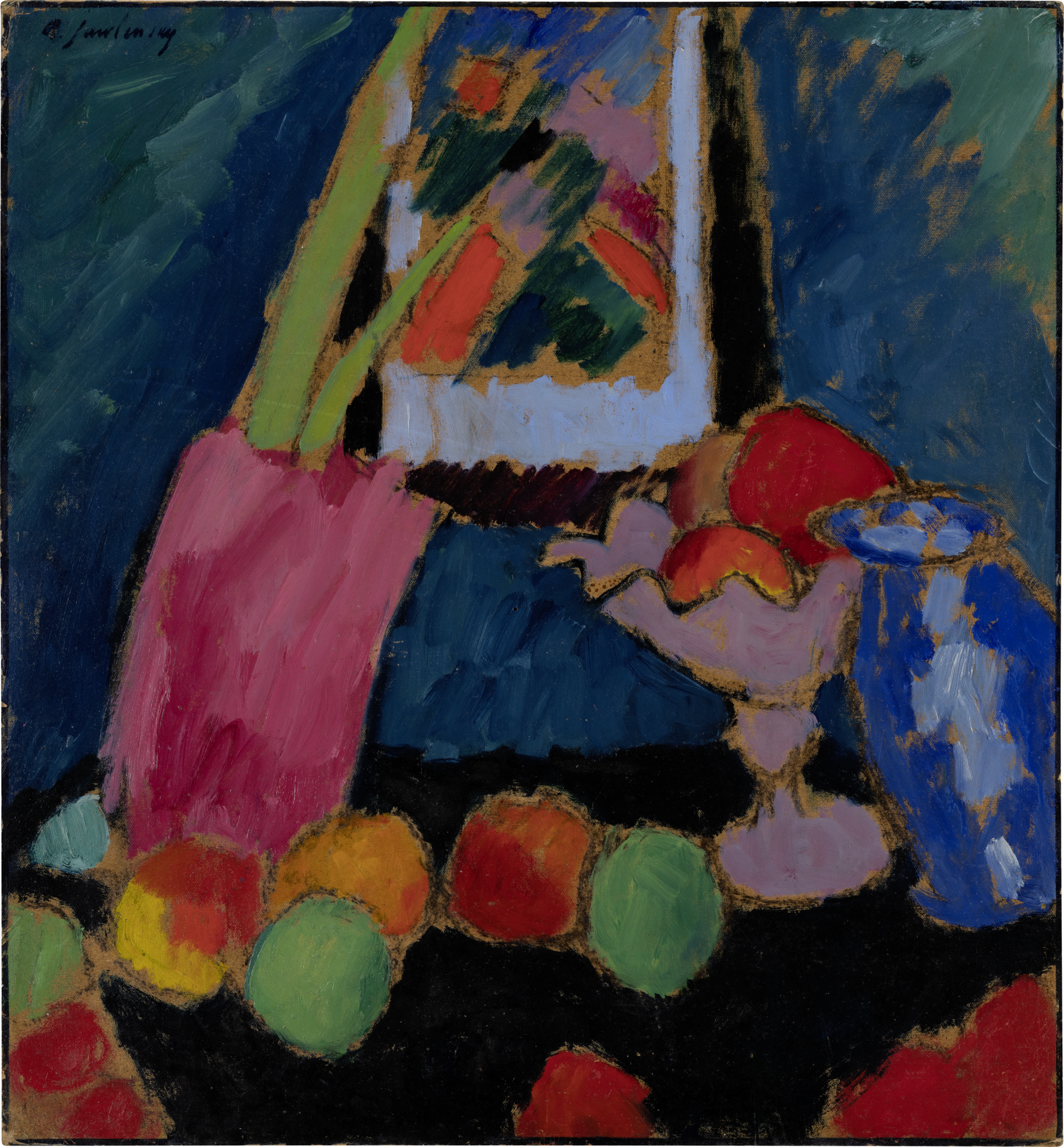 Nature morte au bol violet - Alexej von Jawlensky