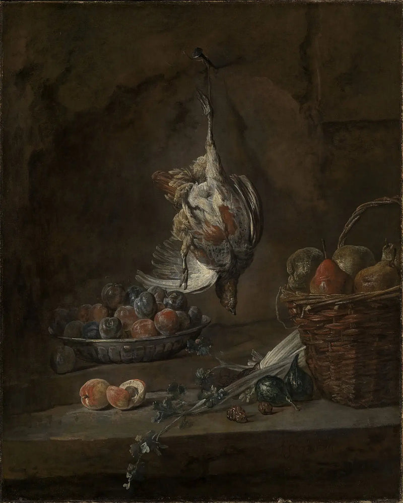 Natureza morta com faisão morto - Jean Simeón Chardin