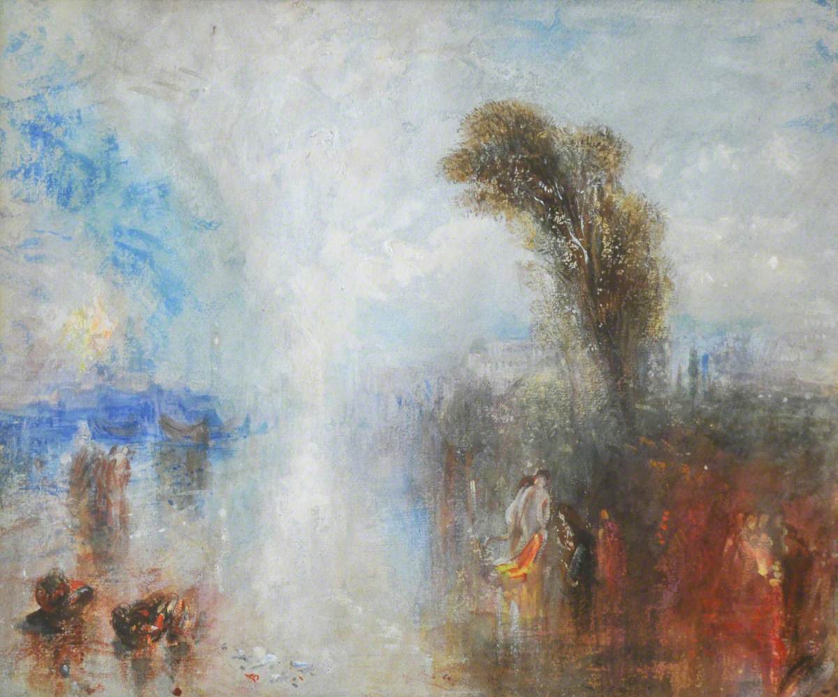 Meninas Pescadoras Napolitanas Surpreendidas Banho à Luz da Lua - J. M. W. Turner