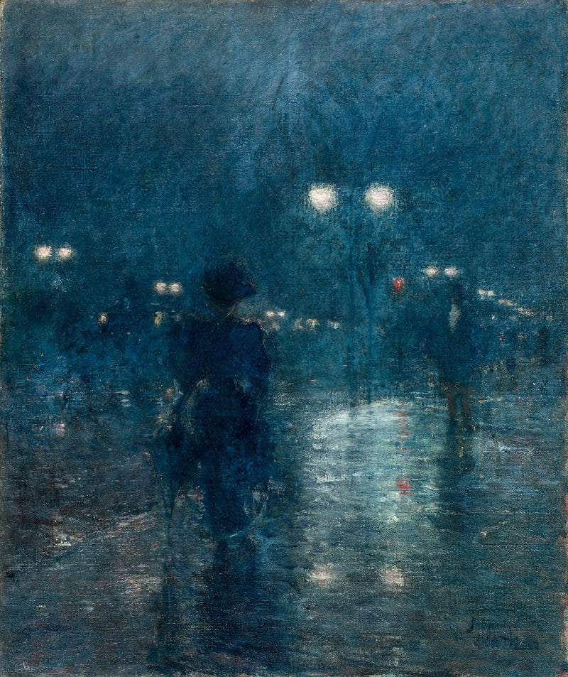 Nocturno da Quinta Avenida - Childe Hassam