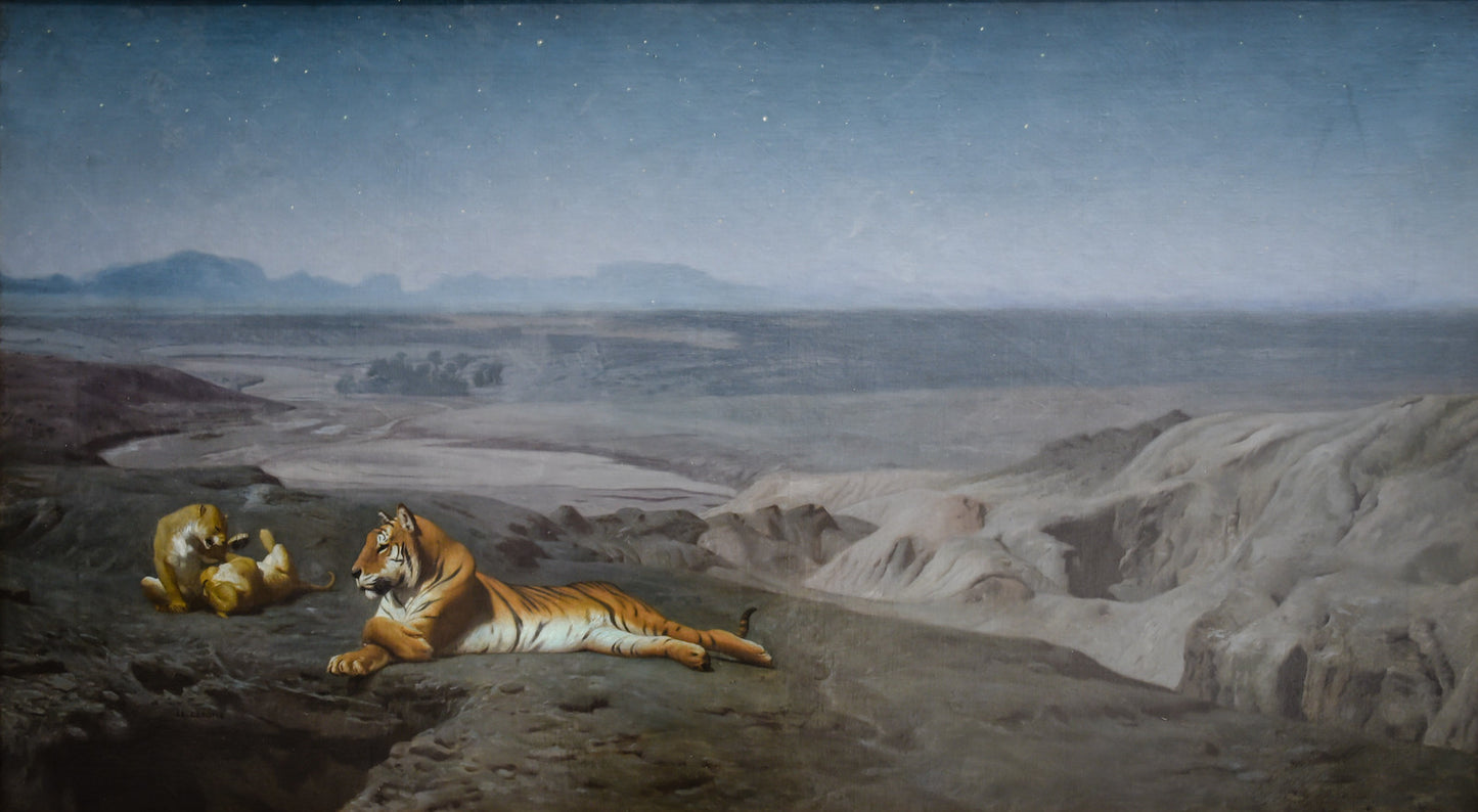 Noite no deserto - Jean-Léon Gérôme