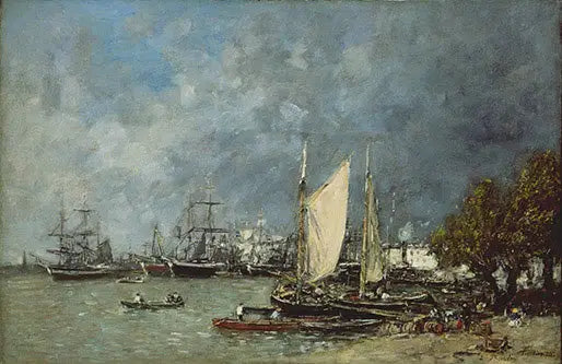 Paisagem em Bordeaux - Eugène Boudin