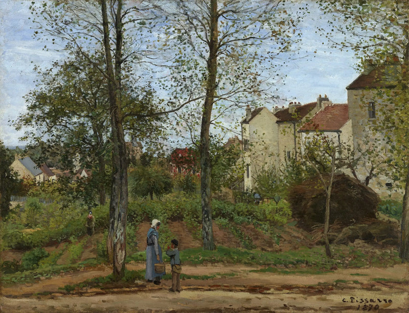 Paisagem em Louveciennes, outono - Camille Pissarro