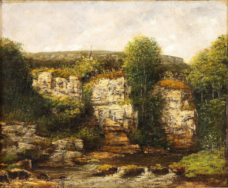 Paisagem ao redor de Ornans - Gustave Courbet