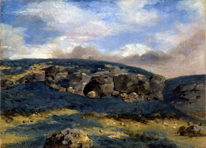 Paisagem com Rochas - Eugène Delacroix