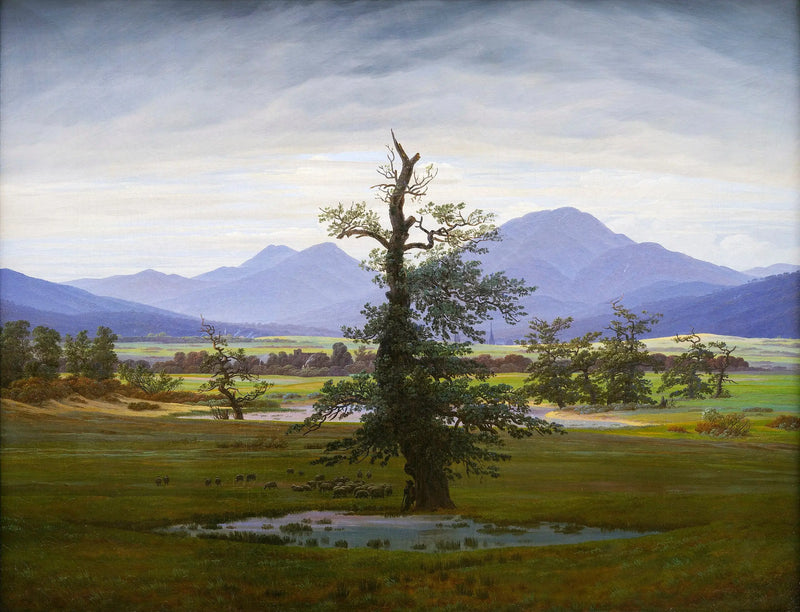 Paisagem campestre, de manhã - Caspar David Friedrich