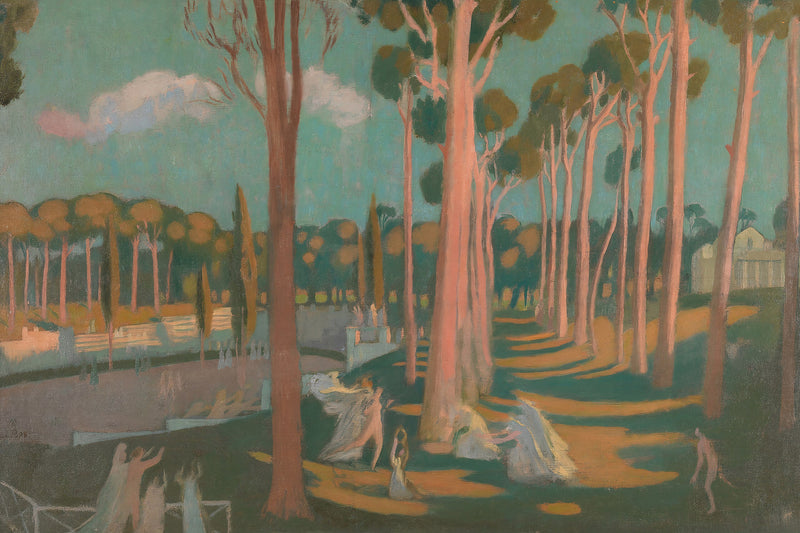 Paisagem clássica com personagens - Maurice Denis