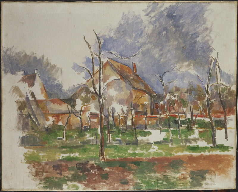 Paisagem de inverno (Giverny) - Paul Cézanne