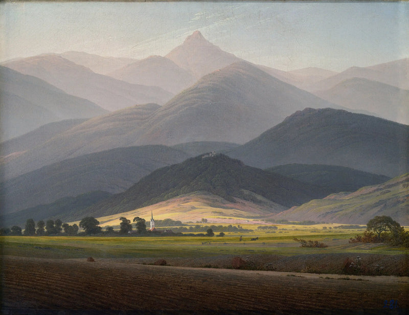 Paisagem de montanhas - Caspar David Friedrich
