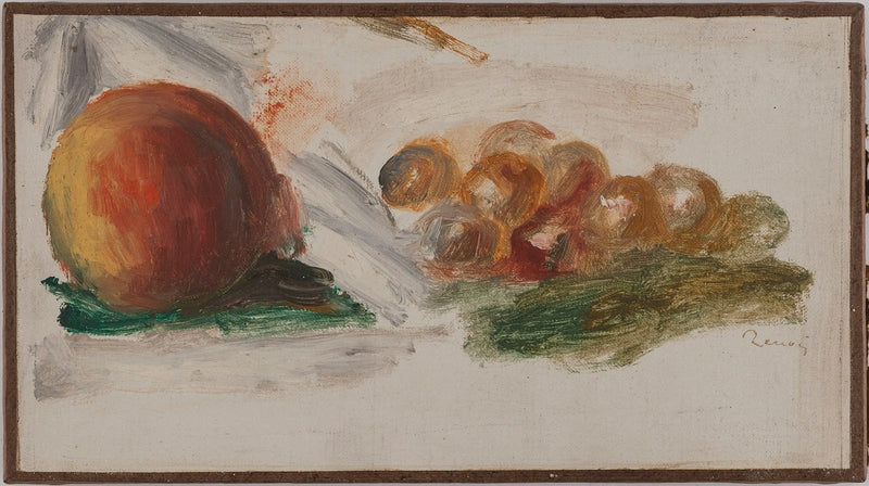 Pêssego e uvas - Pierre-Auguste Renoir