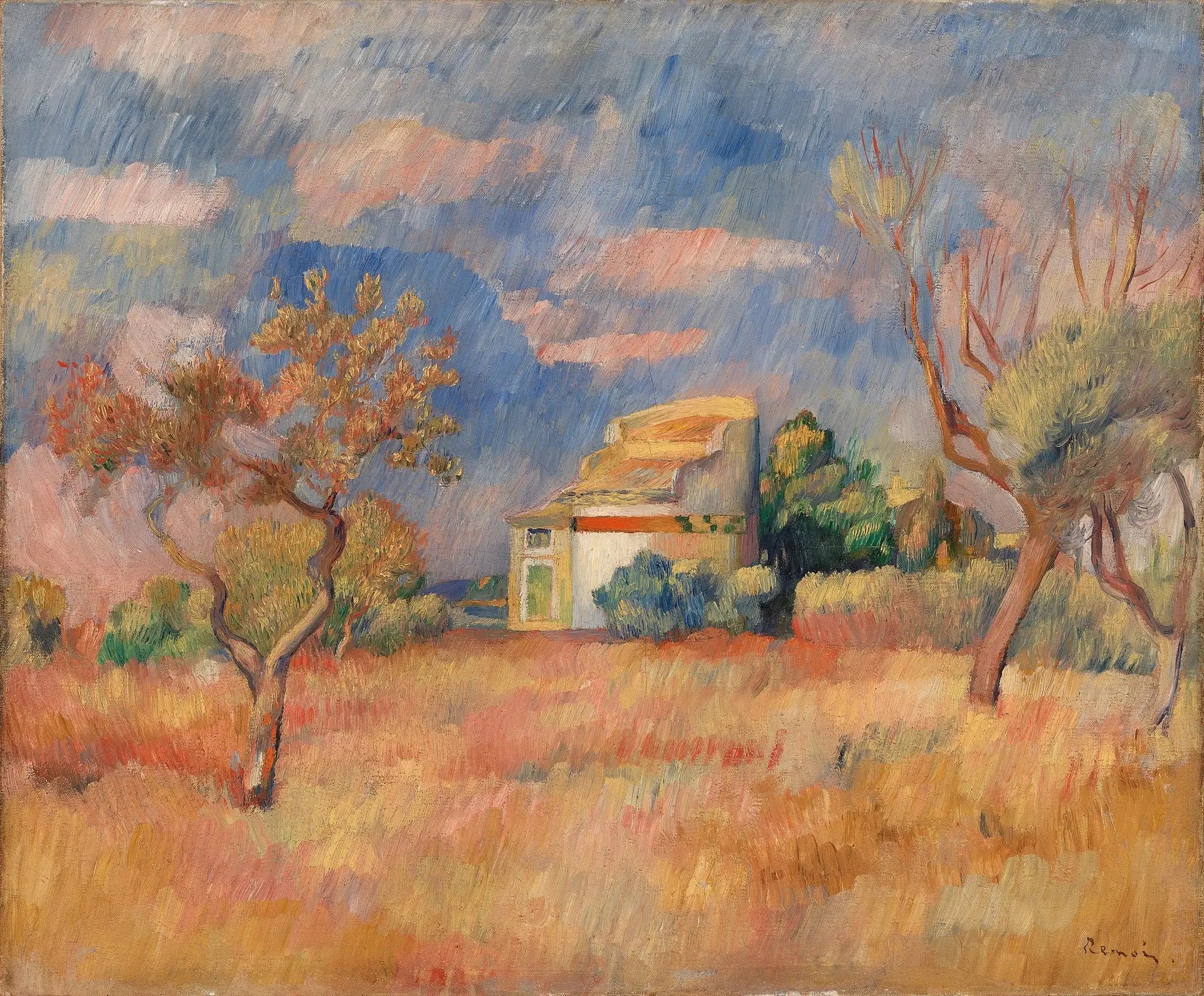 Reproduction du tableau « Pigeonnier de Bellevue - Pierre-Auguste Renoir » par Alpha Reproduction en peinture à l’huile