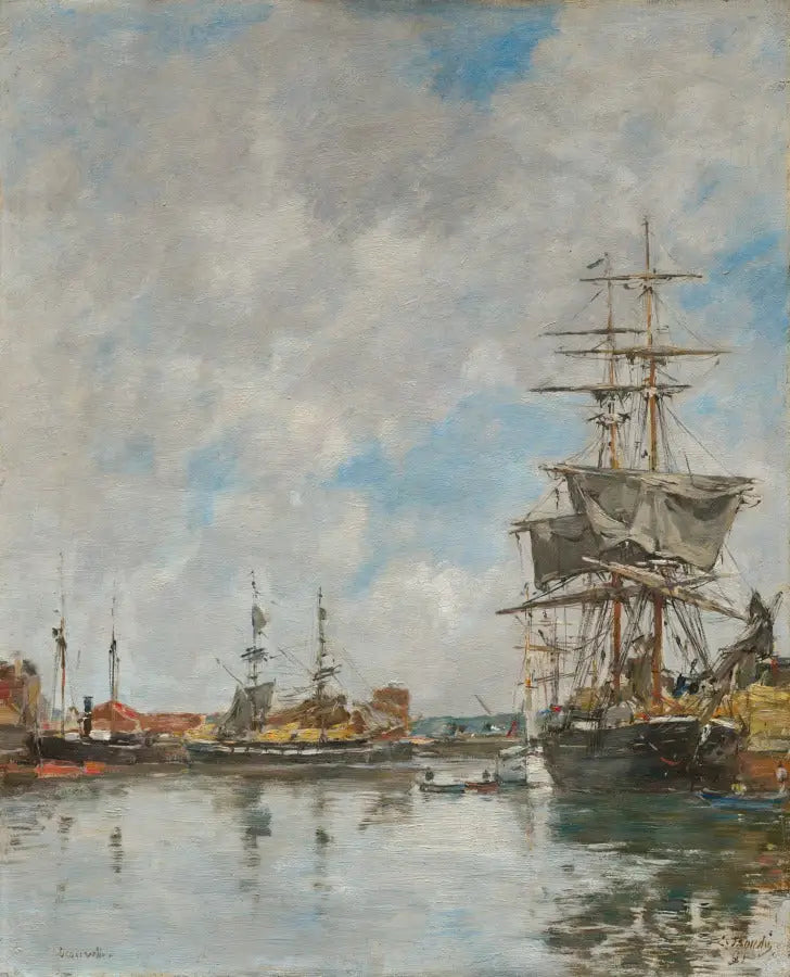 Porto de Deauville - Eugène Boudin