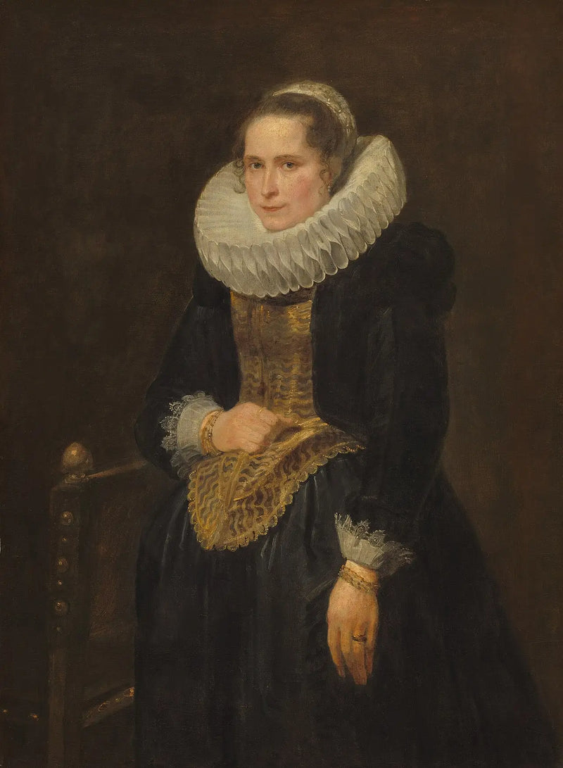 Retrato de uma dama flamenga - Antoine van Dyck