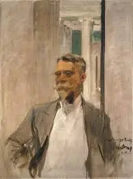 Retrato de Charles M. Kurtz, diretor fundador da Albright Art Gallery (1905-1909) - Joaquín Sorolla