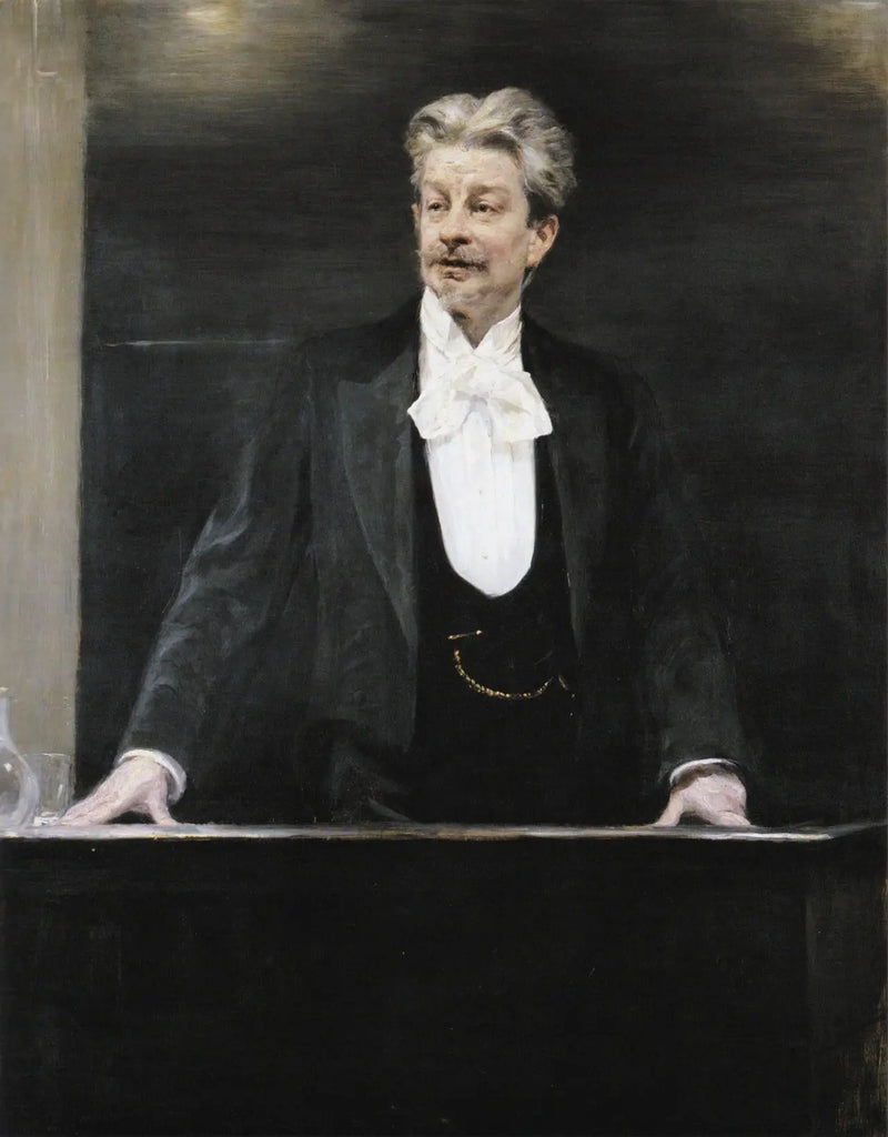 Retrato de Georg Brandes dando uma palestra - Peder Severin Krøyer