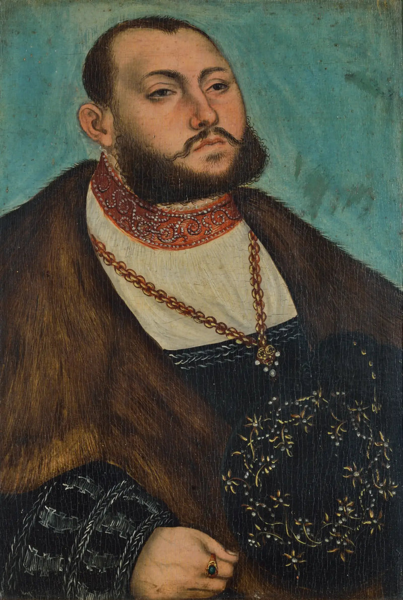 Retrato de Jean Frederic, o Magnânimo, eleitor da Saxônia - Lucas Cranach, o Velho