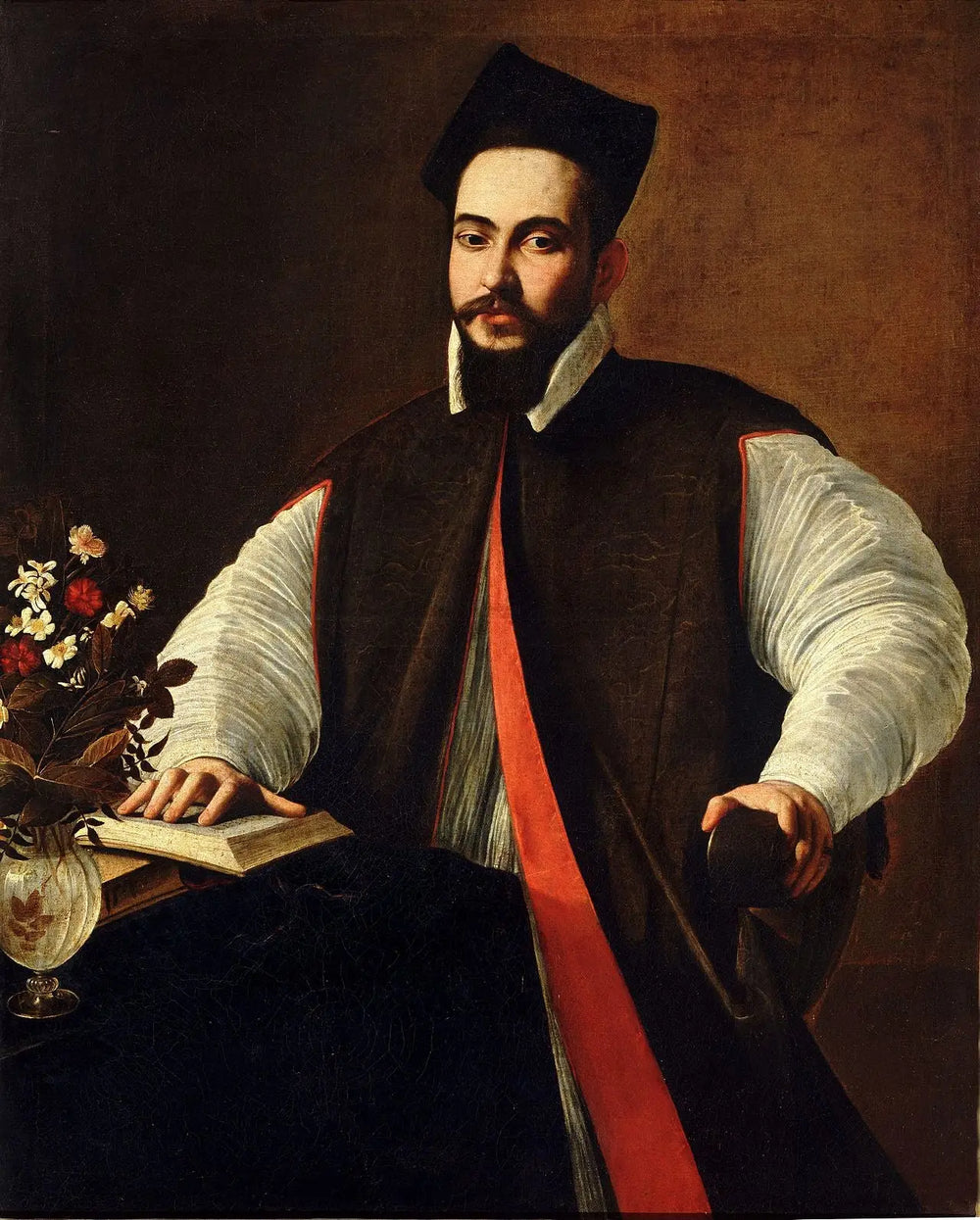 Reproduction du tableau « Portrait de Maffeo Barberini (Pape Urbain VIII) - Le Caravage » par Alpha Reproduction en peinture à l’huile