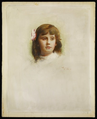 Portrait de Marie-Charlotte Madier-Trélat enfant - Léon Bonnat