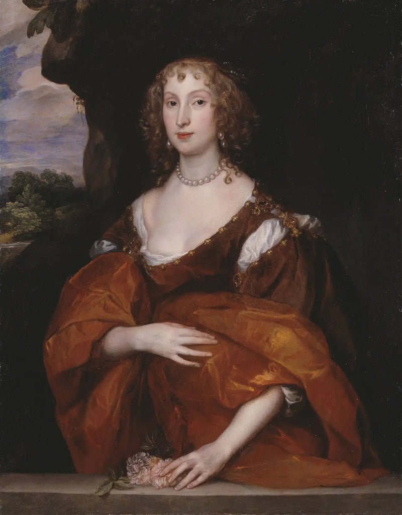 Retrato de Mary Hill, Lady Killigrew - Antoine van Dyck
