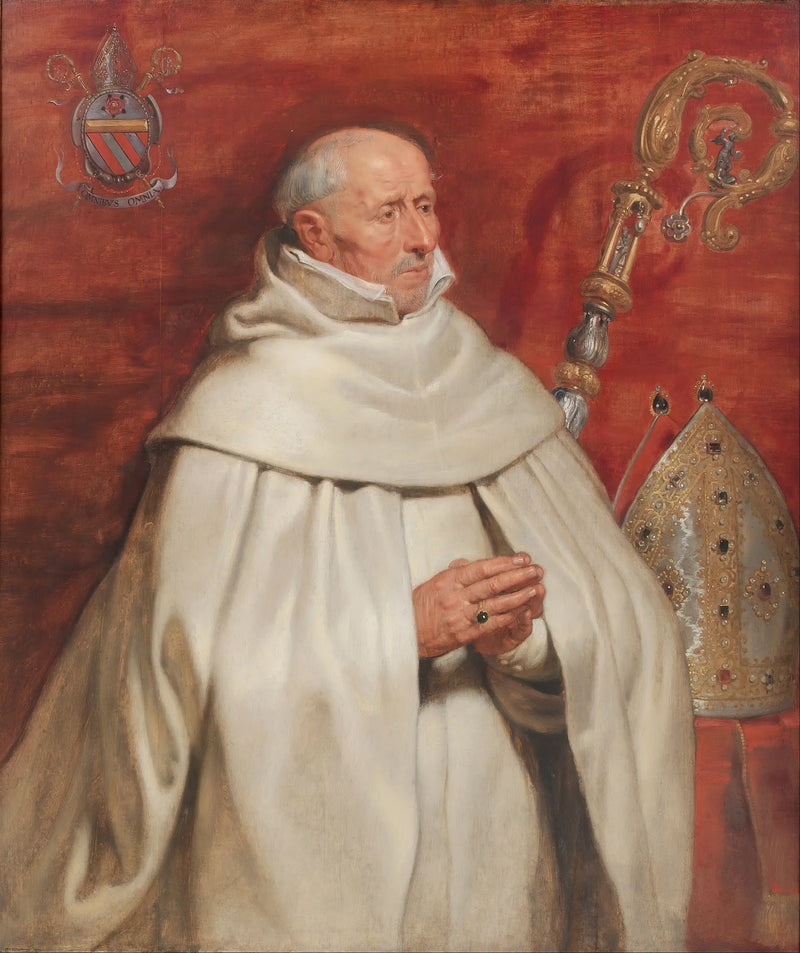 Retrato de Matthaeus Yrsselius (1541-1629), abade da abadia de Saint-Michel em Antuérpia - Peter Paul Rubens